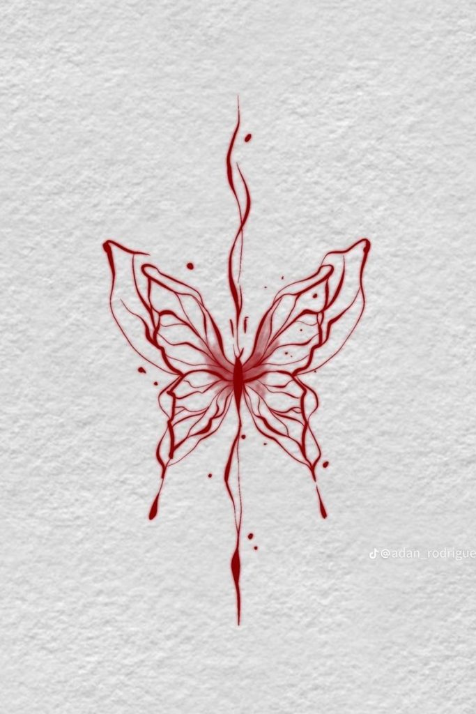 Butterfly Woman Tattoo