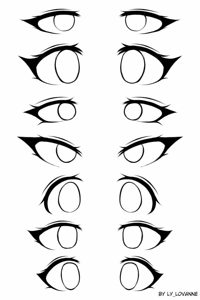 how to draw eyes