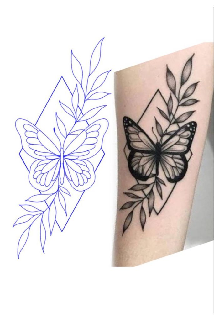 Line Drawing Tattoo Woman