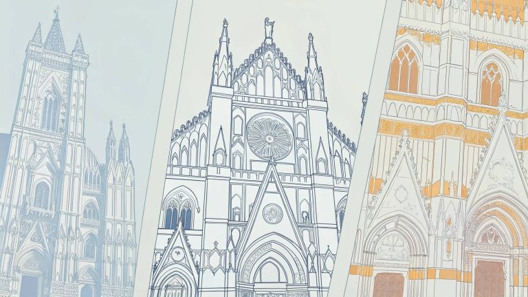 gothic architecture sketches