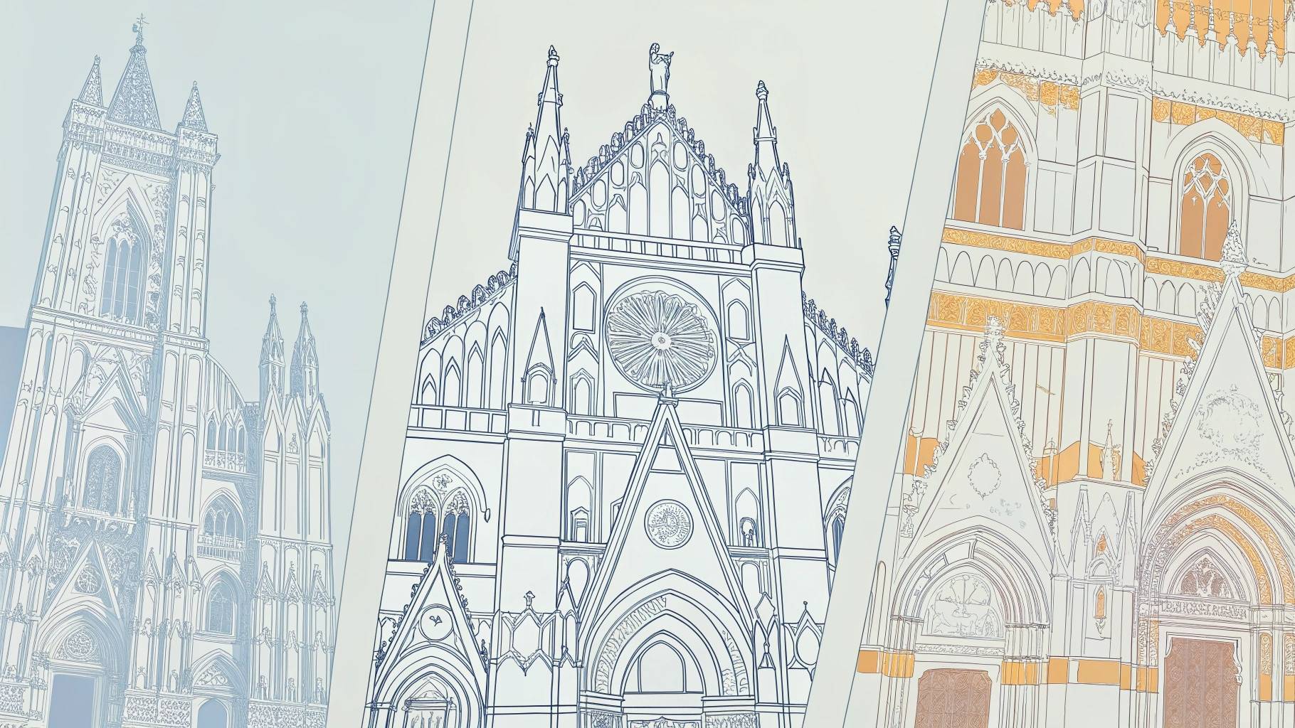gothic architecture sketches