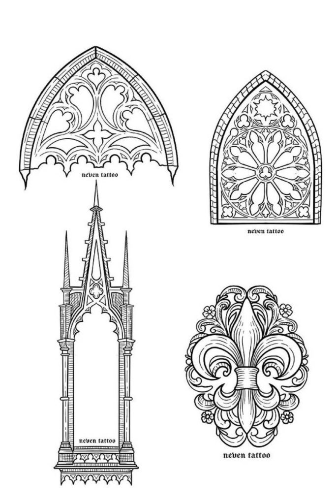 Gothic Architecture Drawing