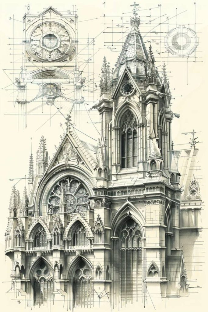 Gothic Architecture Sketches