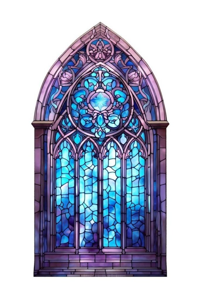 Gothic Architecture Stained Glass Windows
